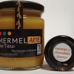 Mermelada extra con naranja y chocolate blanco