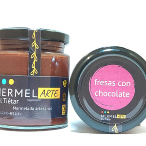 mermelada artesanal de fresas con chocolate